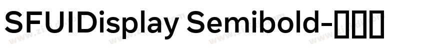 SFUIDisplay Semibold字体转换